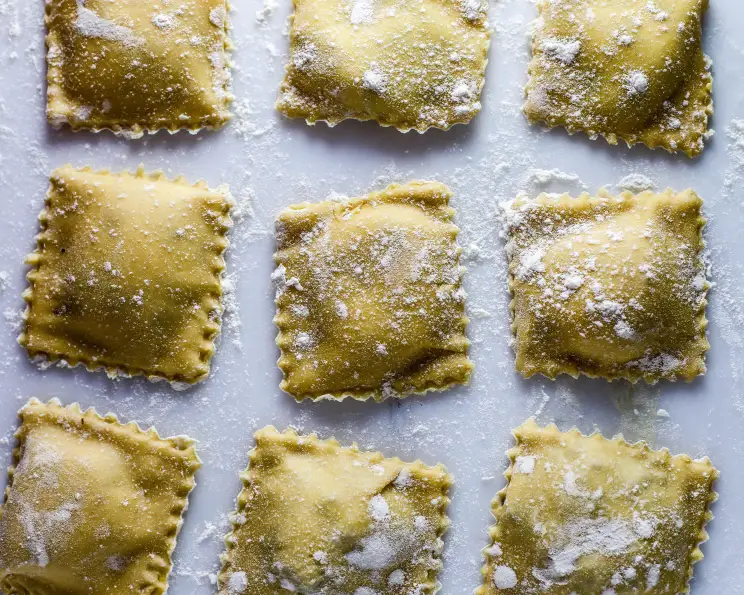 Homemade ravioli dough sale